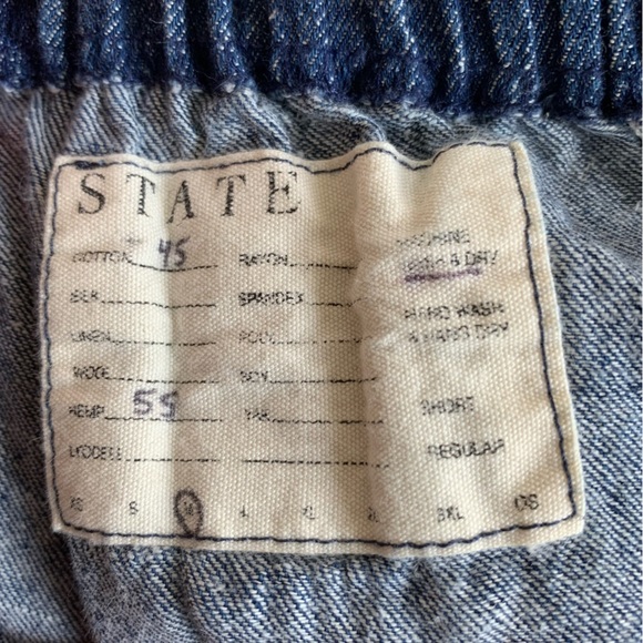STATE the Label Perfect Pants in Denim size Medium - Picture 2 of 7